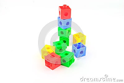 Colorful lego toy blocks Stock Photo