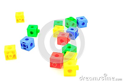 Colorful lego toy blocks Stock Photo