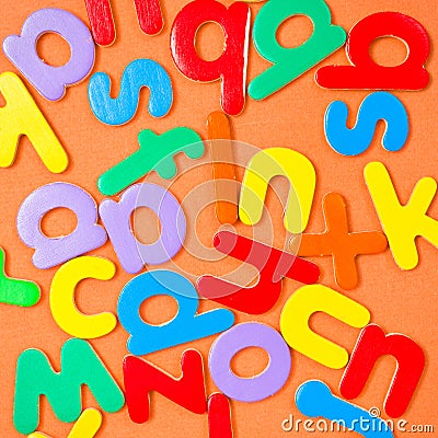 Colorful letters Stock Photo