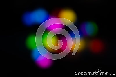 Colorful light bokeh background- abstract texture with highlights blurry Stock Photo