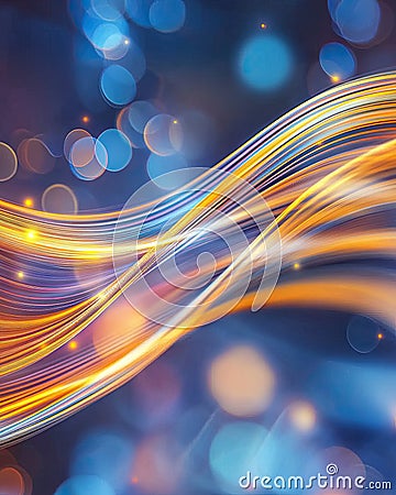 Colorful Light Diffraction Around a Thin Object Creating Vibrant Interference Patterns at Night Stock Photo