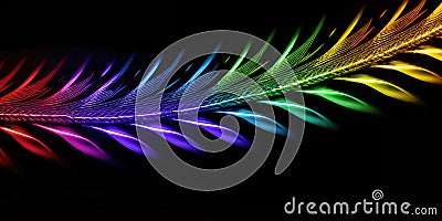 Colorful light effect in the dark for background Stock Photo