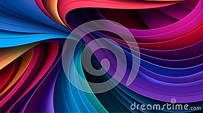 Colorful lines design background pattern object graphic bright modern paper rainbow art abstract paint macro Stock Photo