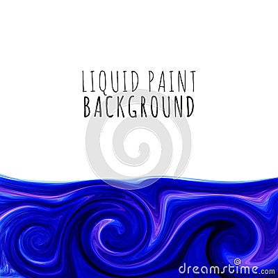 Colorful liquid paint background. Vector Vector Illustration
