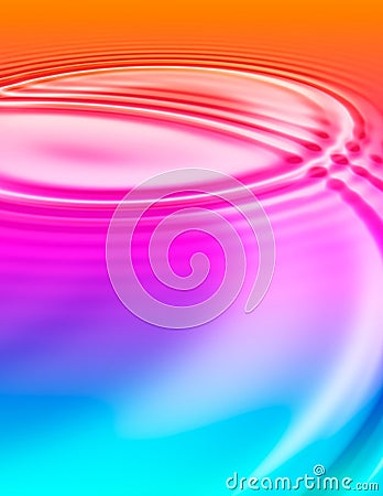 Colorful liquid ripples Stock Photo