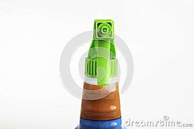 A Colorful Liquid Spray Plastic Dispenser Bottle Stock Photo