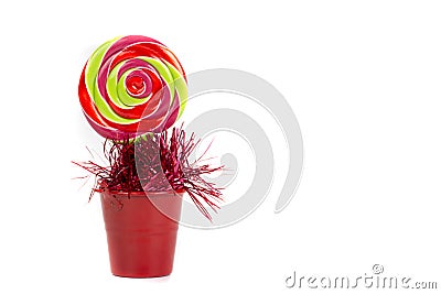 Colorful lolipop candy Stock Photo