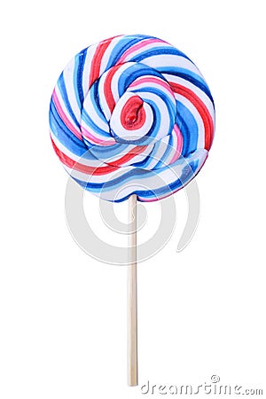 Colorful lolipop isolated on white Stock Photo