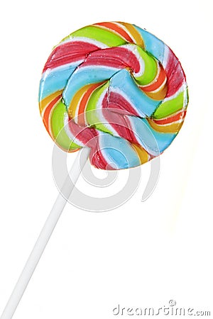 Colorful lollipop isolated Stock Photo