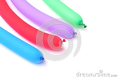 Colorful long balloon Stock Photo
