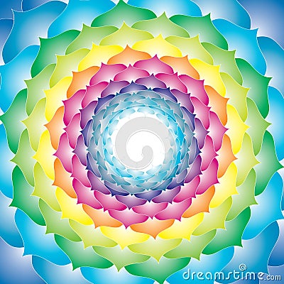 Colorful lotus abstract Stock Photo