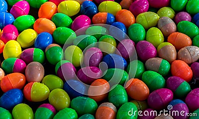 Colorful lucky egg ball for lucky draw game Stock Photo