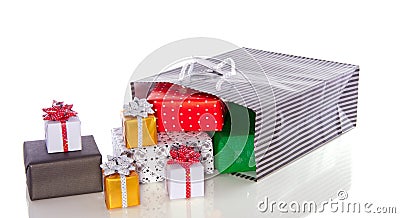 Colorful and luxury gifts Stock Photo