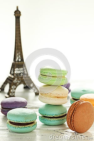 Colorful macarons Stock Photo