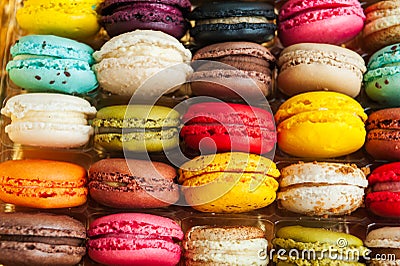 Colorful macarons Stock Photo