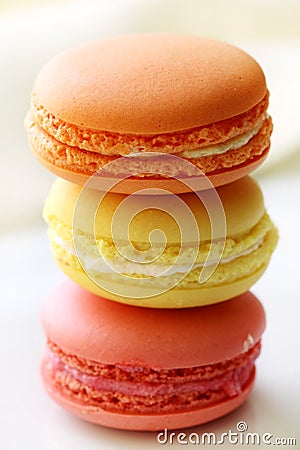 Colorful macaroons Stock Photo