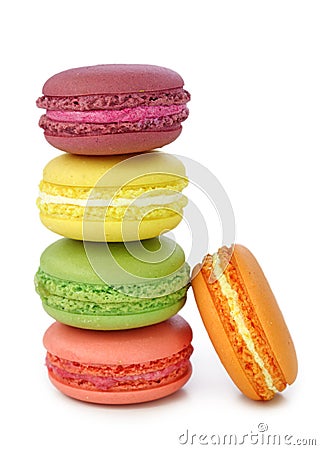 Colorful macaroons Stock Photo