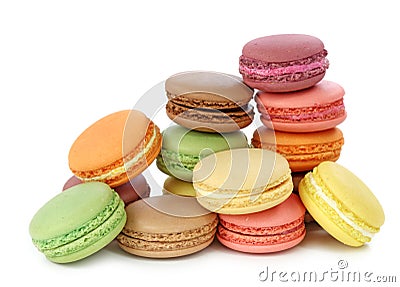 Colorful macaroons Stock Photo