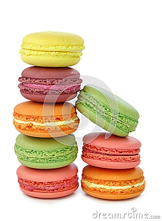 Colorful macaroons Stock Photo
