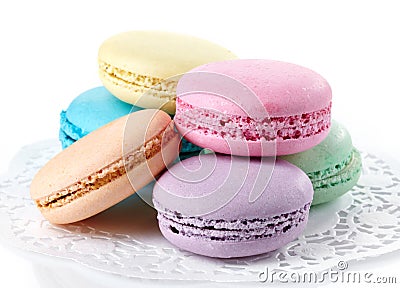 Colorful macaroons Stock Photo