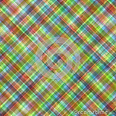 Colorful madras seamless pattern Stock Photo