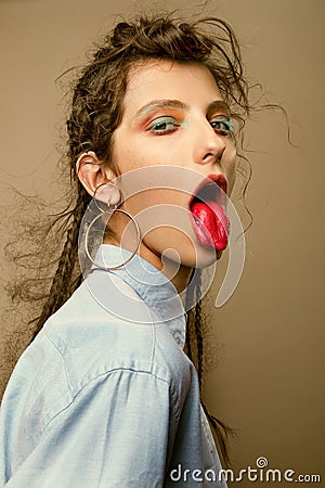 Colorful Make Up. Stock Photo