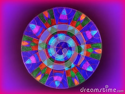 Colorful mandala abstract Stock Photo