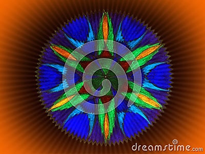 Colorful mandala abstract Stock Photo