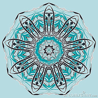 Arabic Colorful Mandala. Ethnic tribal ornaments Vector Illustration