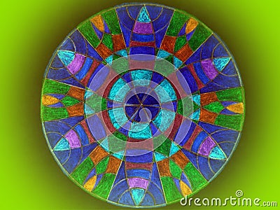 Colorful mandala Stock Photo