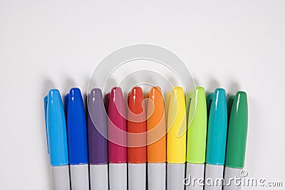 Colorful markers. Stock Photo