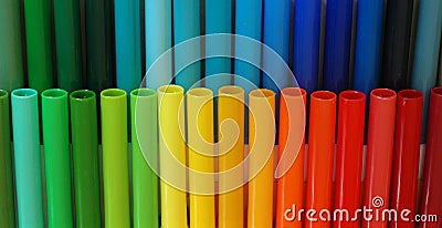 Colorful Markers Stock Photo