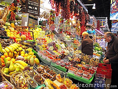 Colorful market stall Editorial Stock Photo