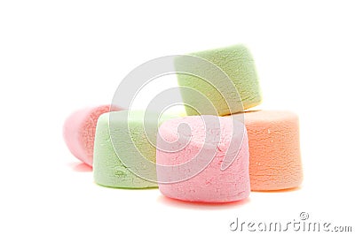 Colorful marshmallows Stock Photo