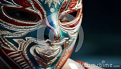 Colorful masks disguise the beauty of indigenous cultures in traditions generated by AI Stock Photo