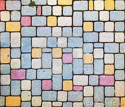 Colorful masonry close up Stock Photo