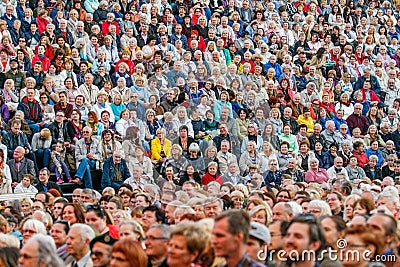 Big crowd of people Editorial Stock Photo