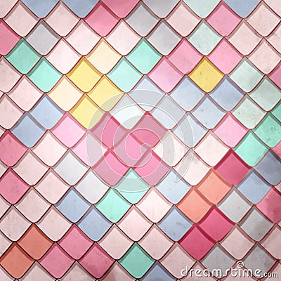 Colorful Mermaid Scale Texture Stock Photo