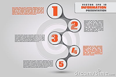 Colorful metaball diagram for infographics Vector Illustration