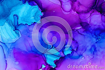 Colorful mixture acrylic raster background Cartoon Illustration