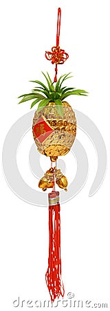 Colorful of mobile for blessing God in the Chinese Stock Photo