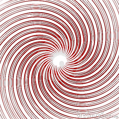 Colorful monochrome abstract spiral, swirl background. Distort Vector Illustration