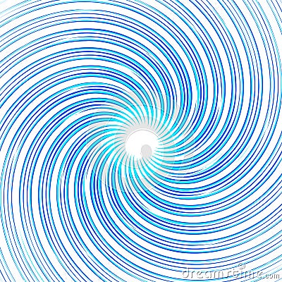 Colorful monochrome abstract spiral, swirl background. Distort Vector Illustration