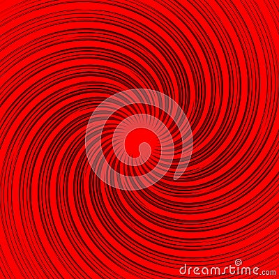 Colorful monochrome abstract spiral, swirl background. Distort Vector Illustration