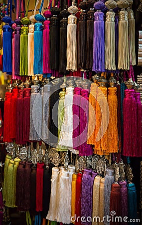 Colorful moroccan souvenirs Stock Photo