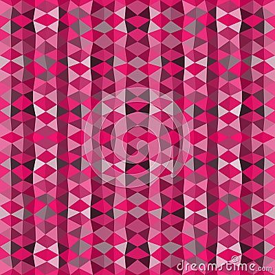 Colorful mosaic background. Pink triangle wallpaper Vector Illustration