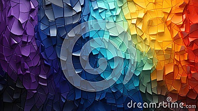 Colorful mosaic of lgbtq+ diversity: love without boundaries. Created with Generative AI Stock Photo