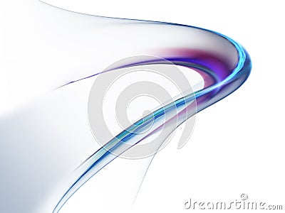 Colorful motion, flowing energy Cartoon Illustration