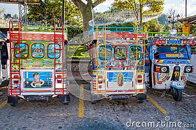 Colorful mototaxi tuk tuk Editorial Stock Photo