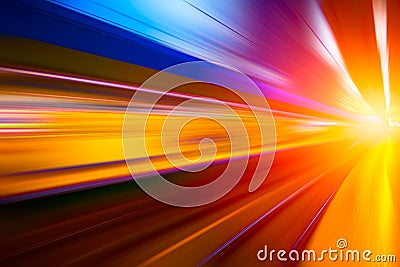 Colorful move fastest super high speed concept Stock Photo